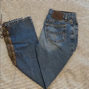 Ralph Lauren lace up jeans